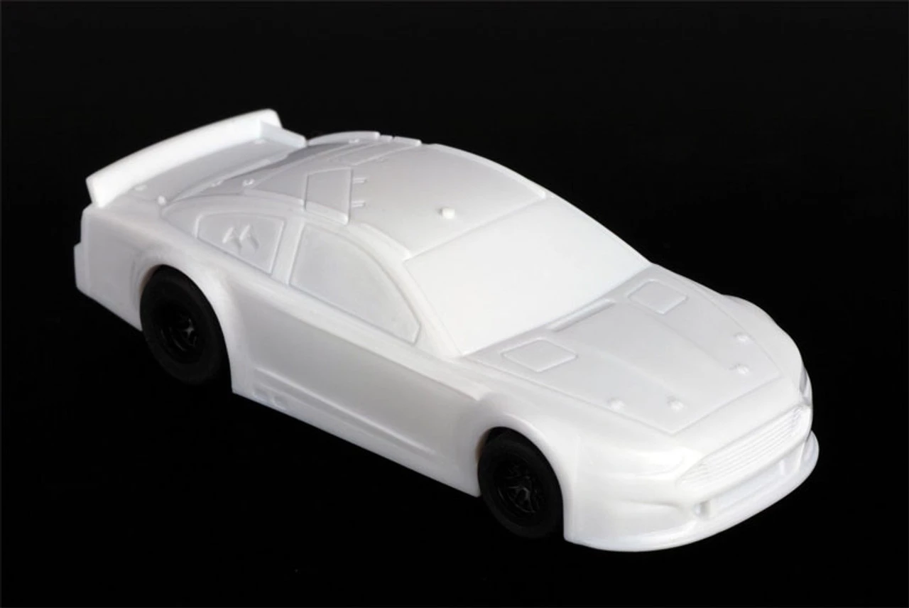 AFX Ford Fusion Stocker - White Paintable Mega G+ Slot Car - Image 3