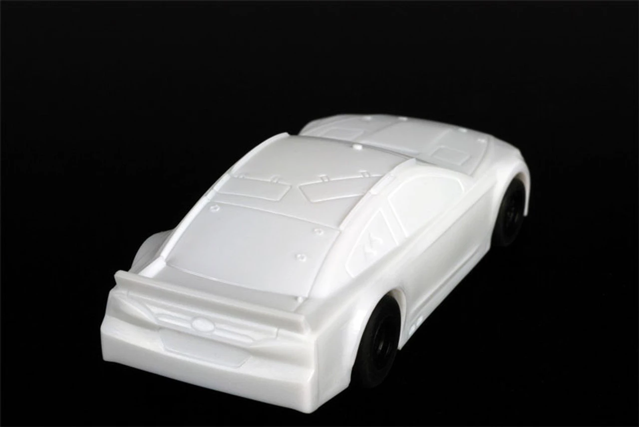 AFX Ford Fusion Stocker - White Paintable Mega G+ Slot Car - Image 4