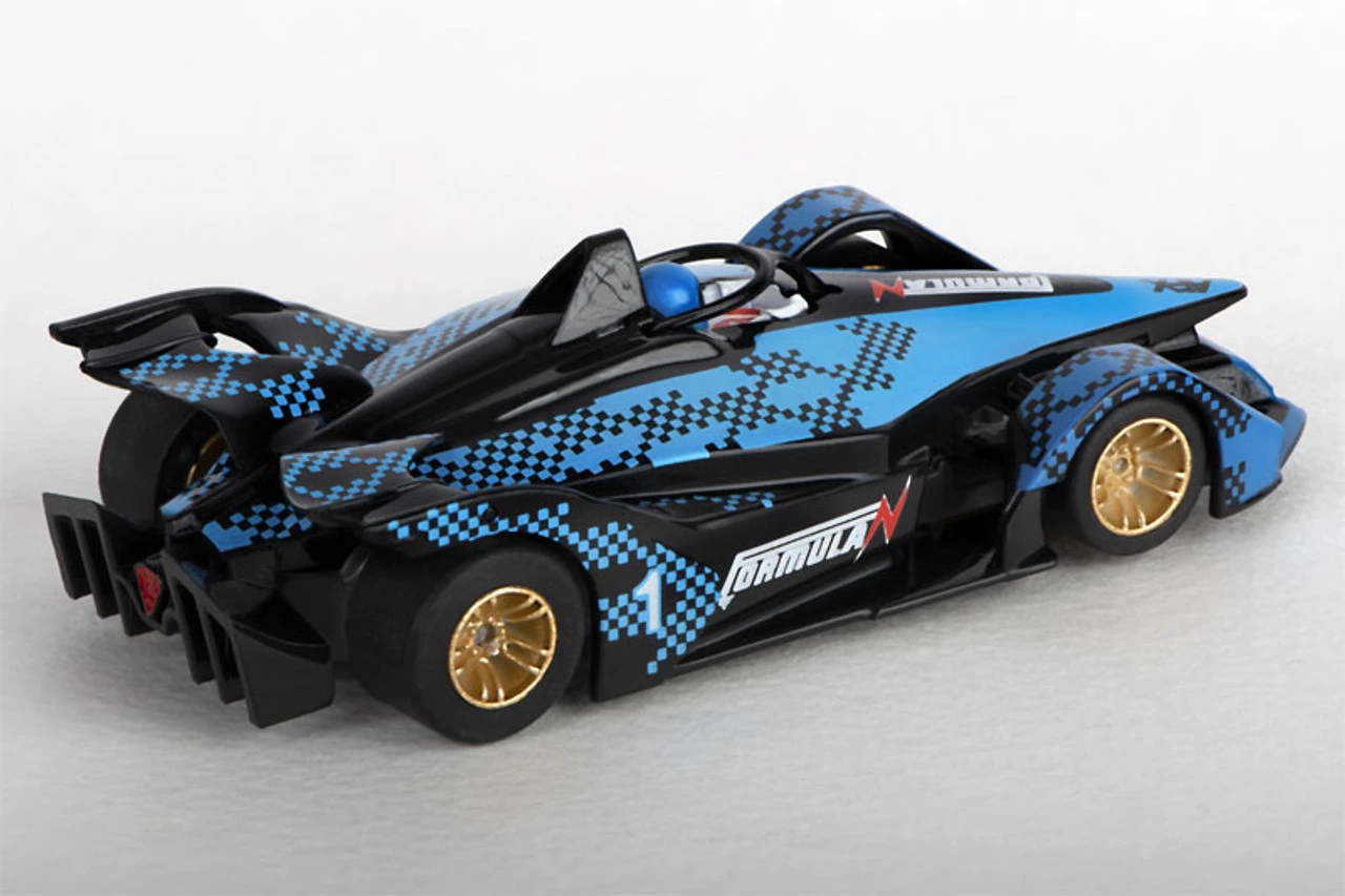 AFX Formula N Black/Blue Mega G+ HO Slot Car - Image 2