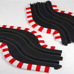 AFX HO Slot Car Track Chicane Set - Left & Right
