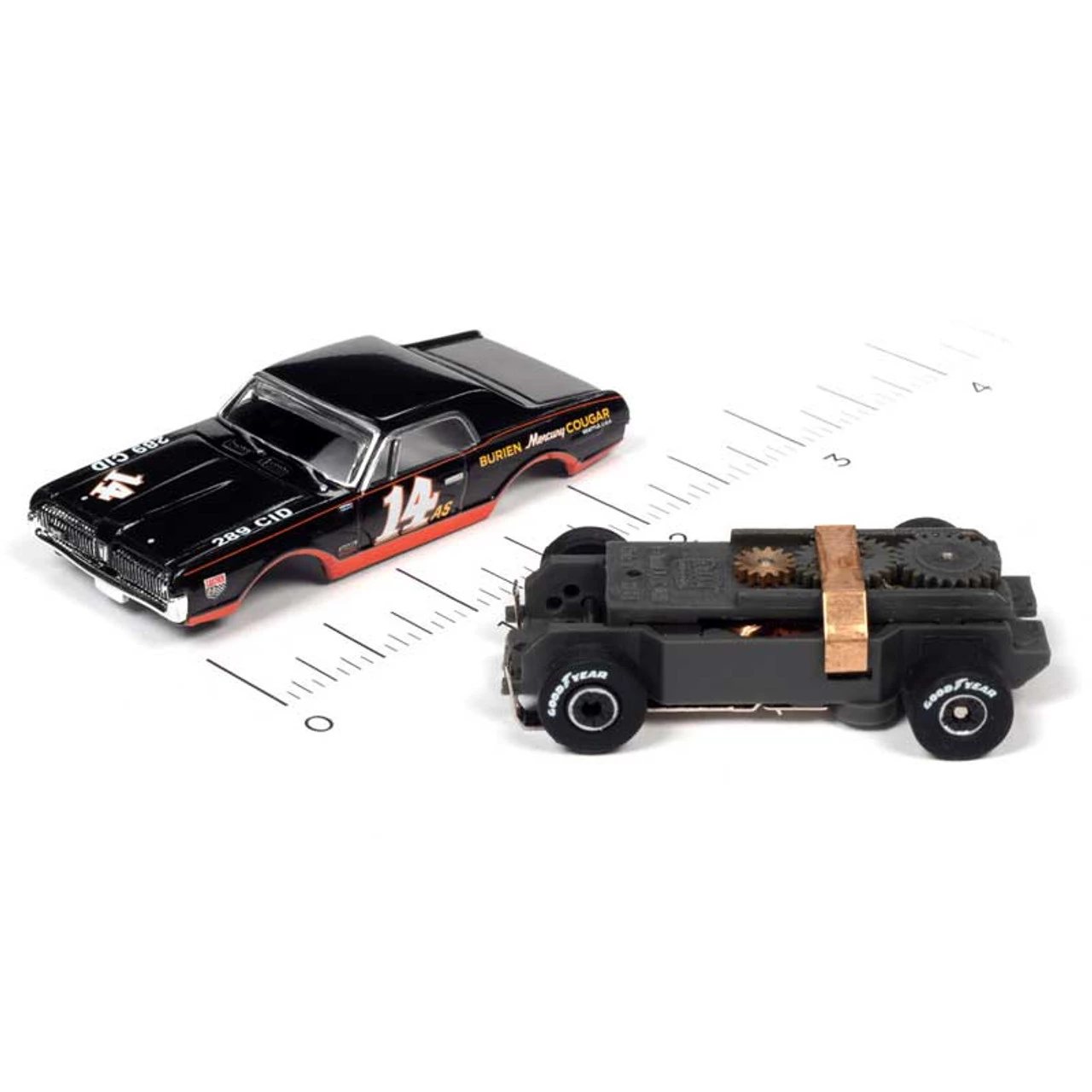 Auto World 1967 Mercury Cougar Trans America Racing Thunderjet HO Slot Car - Image 4