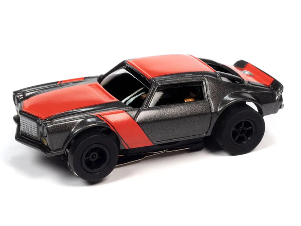 Auto World 1971 Chevrolet Camaro (Orange/Gray) X-Traction Flamethrowers R33 HO Slot Car