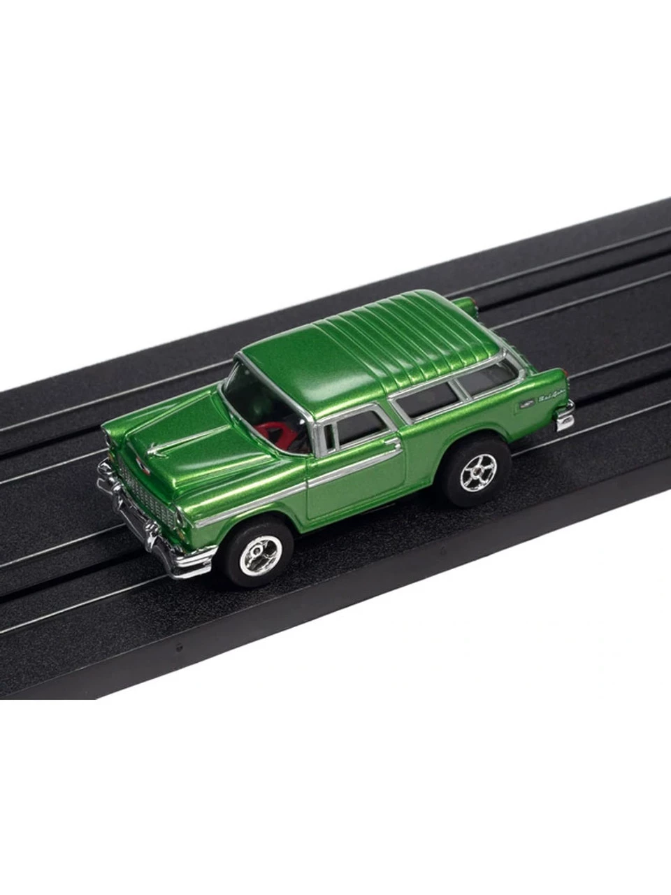Auto World 1955 Chevrolet Nomad (Green) X-Traction Flamethrowers R33 HO Slot Car - Image 2