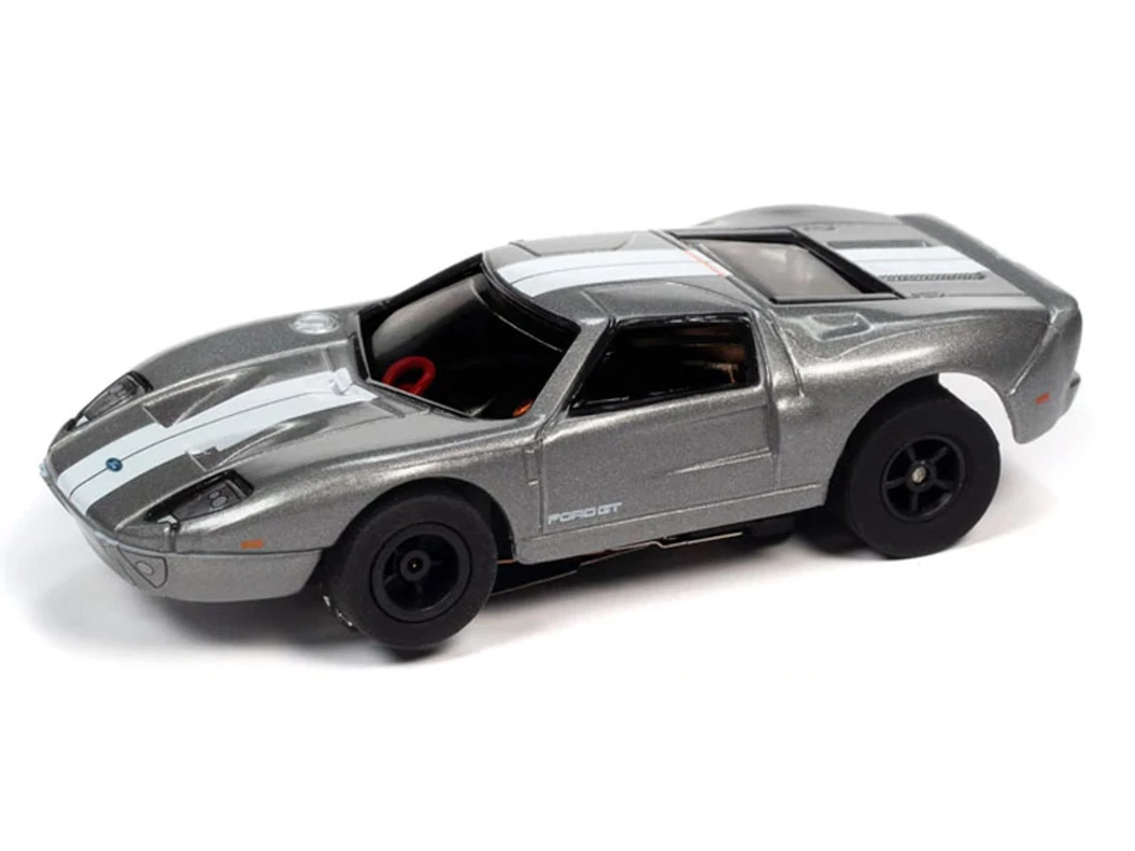 Auto World 2005 Ford GT 40 (Silver) X-Traction Flamethrowers R33 HO Slot Car