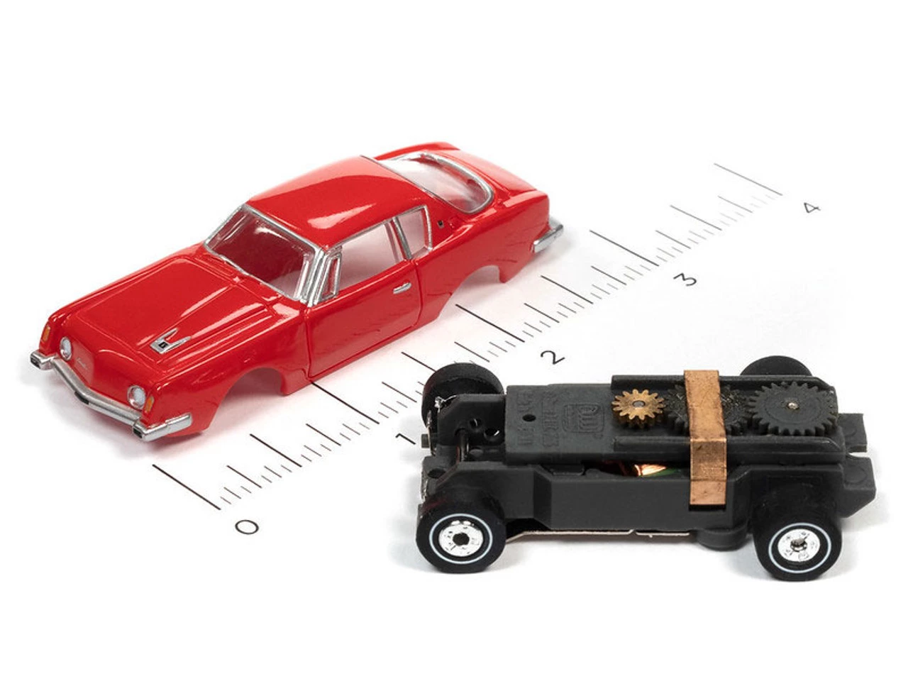 Auto World 1963 Studebaker Avanti (Red) Thunderjet HO Slot Car - Image 3