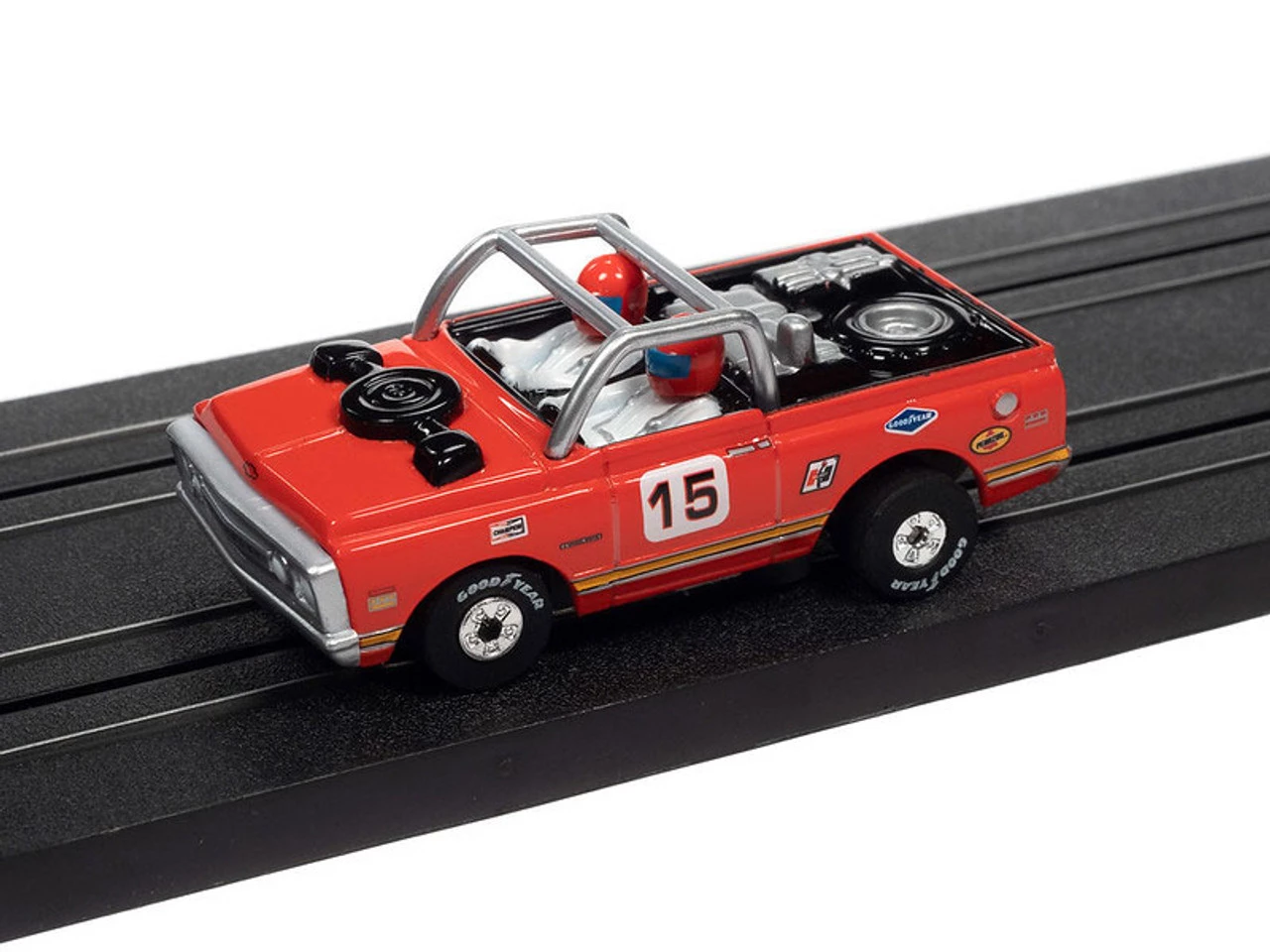 Auto World 1970 Chevrolet Baja Blazer (Red) Thunderjet HO Slot Car - Image 2
