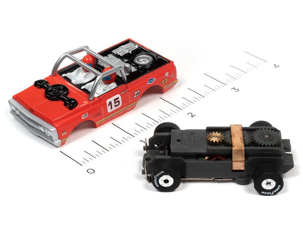 Auto World 1970 Chevrolet Baja Blazer (Red) Thunderjet HO Slot Car - Image 3