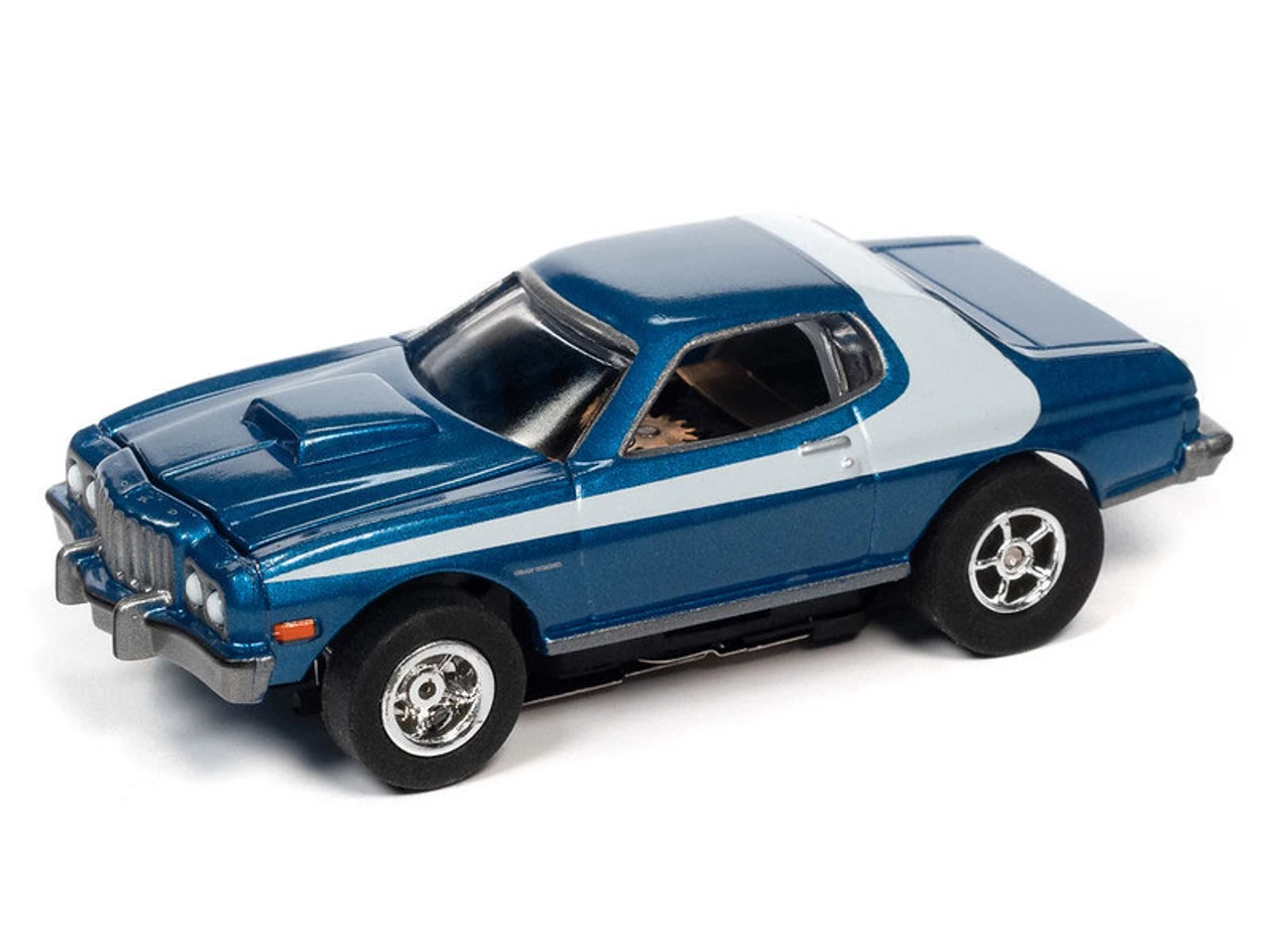 Auto World 1976 Ford Torino (Blue) X-Traction R34 HO Slot Car