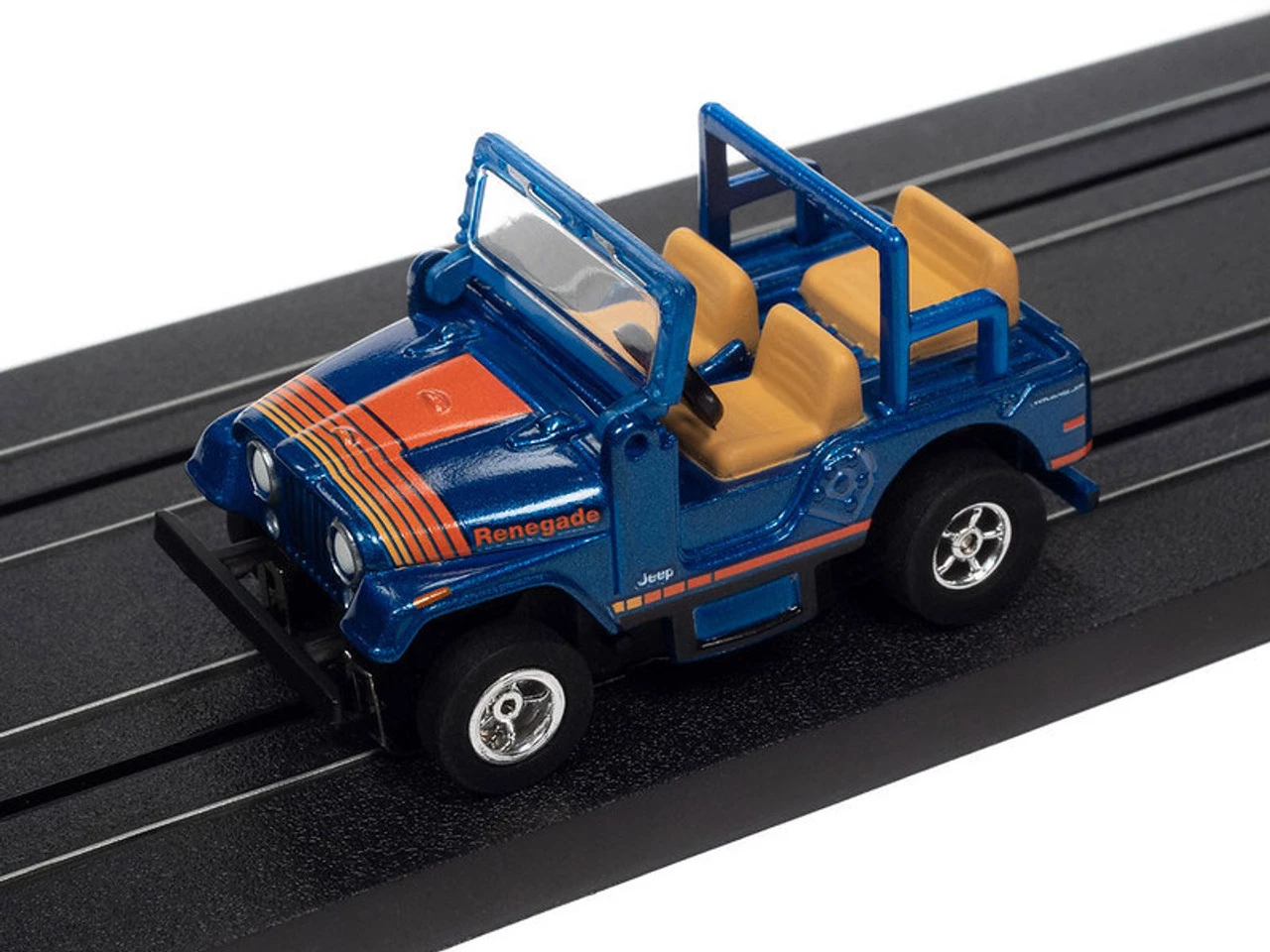 Auto World 1979 Jeep CJ-7 (Blue) X-Traction R34 HO Slot Car - Image 2
