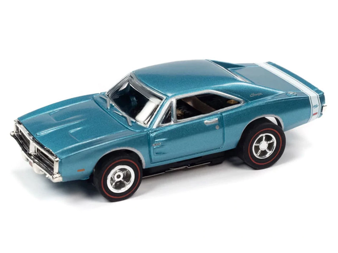 Auto World 1969 Dodge Charger (Blue) X-Traction R35 HO Slot Car