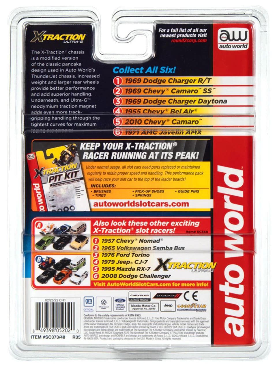 Auto World 1969 Dodge Charger (Blue) X-Traction R35 HO Slot Car - Image 5