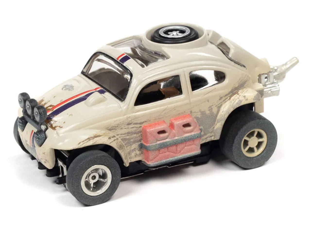 Auto World 1965 Volkswagen Baja Bug (White) X-Traction R1 HO Slot Car