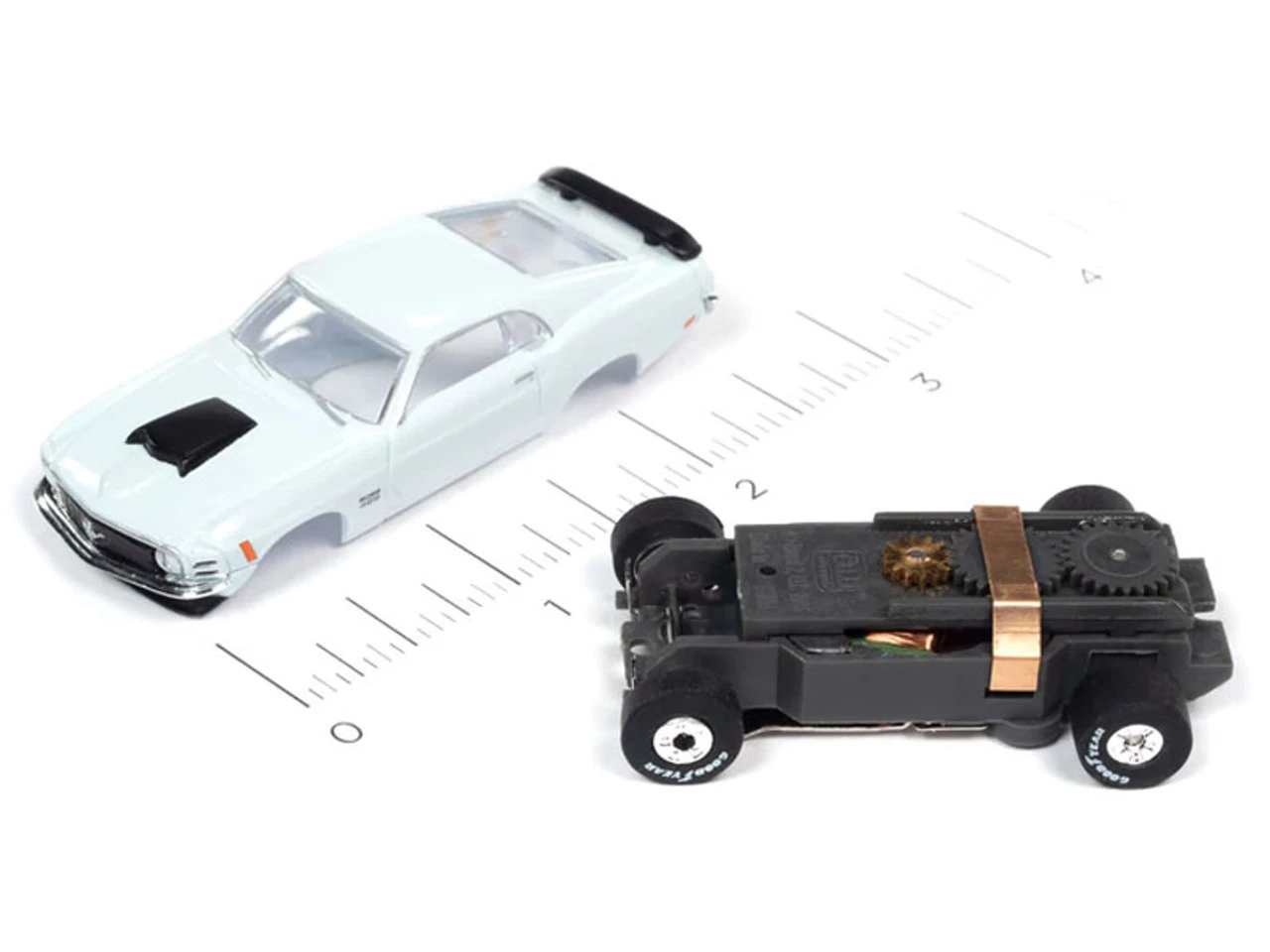 Auto World 1970 Ford Mustang Boss 429 (Blue) Thunderjet HO Slot Car - Image 3