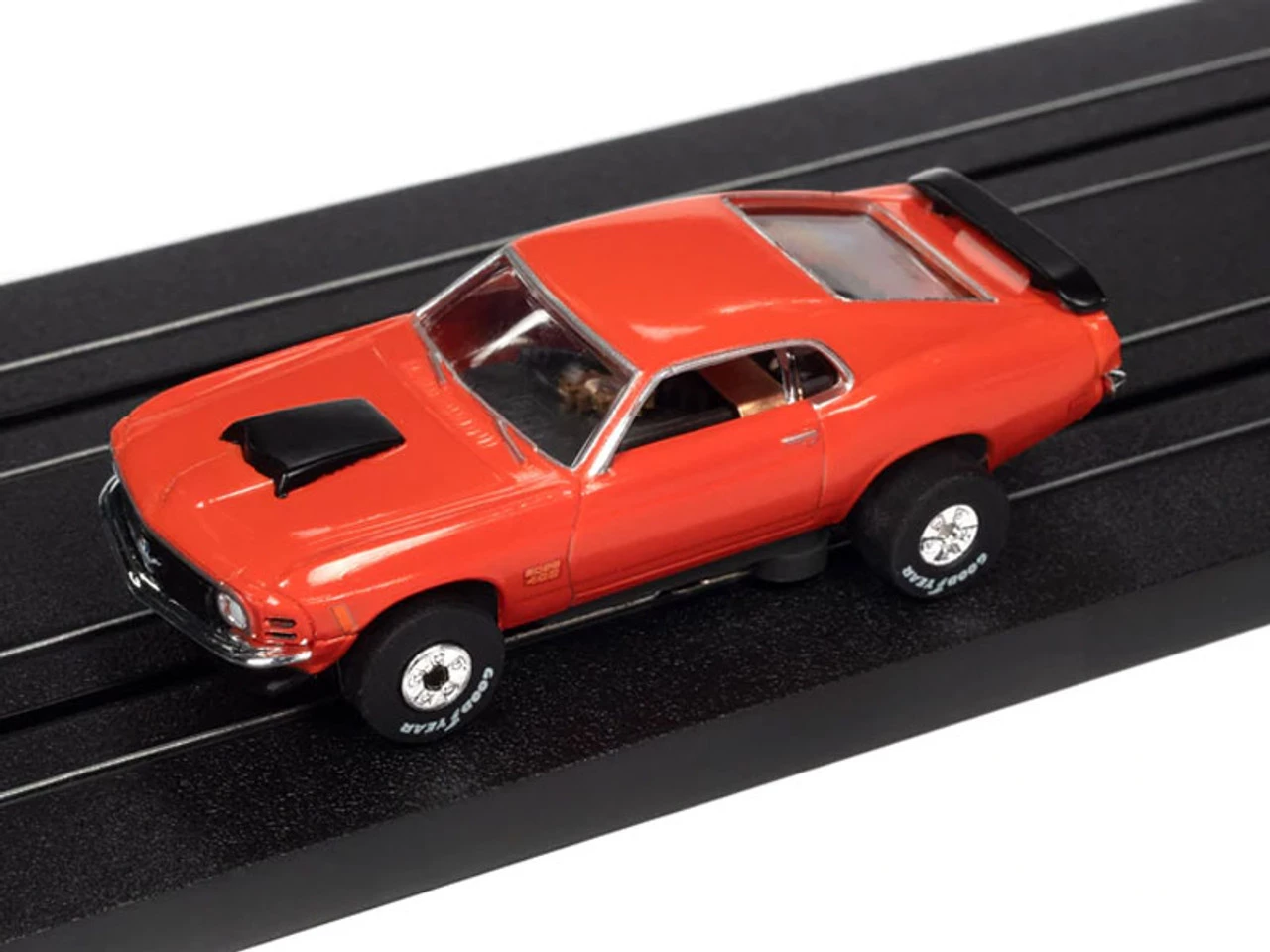 Auto World 1970 Ford Mustang Boss 429 (Orange) Thunderjet HO Slot Car - Image 2