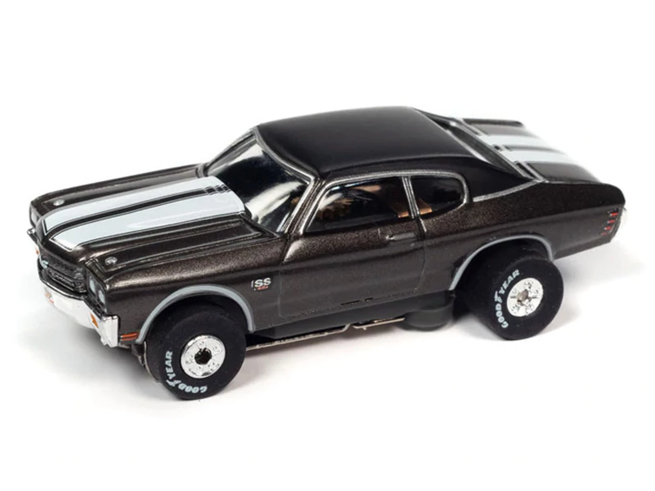 Auto World 1970 Chevrolet Chevelle SS (Gray) Thunderjet HO Slot Car