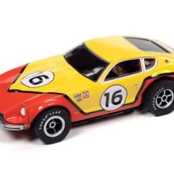 Auto World 1973 Datsun 24OZ (Yellow/Red) Import Heat X-Traction HO Slot Car