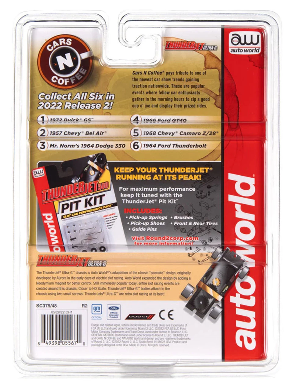 Auto World 1972 Buick GS (Red) Cars N Coffee Thunderjet HO Slot Car - Image 5