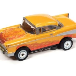 Auto World 1957 Chevrolet Bel Air (Orange) Cars N Coffee Thunderjet HO Slot Car