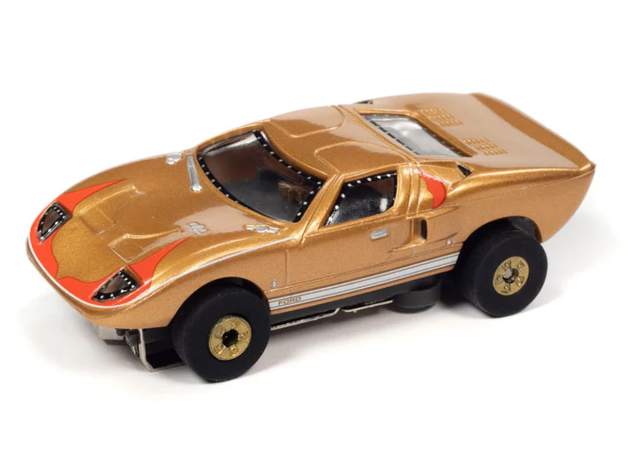 Auto World 1966 Ford GT40 (Gold) Cars N Coffee Thunderjet HO Slot Car