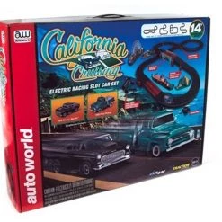 Auto World California Cruising "The Pacific Coast Highway" 14' HO Slot Car Set