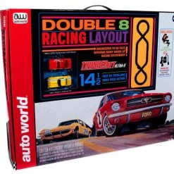 Auto World Double 8 Racing 14.5' HO Slot Car Set