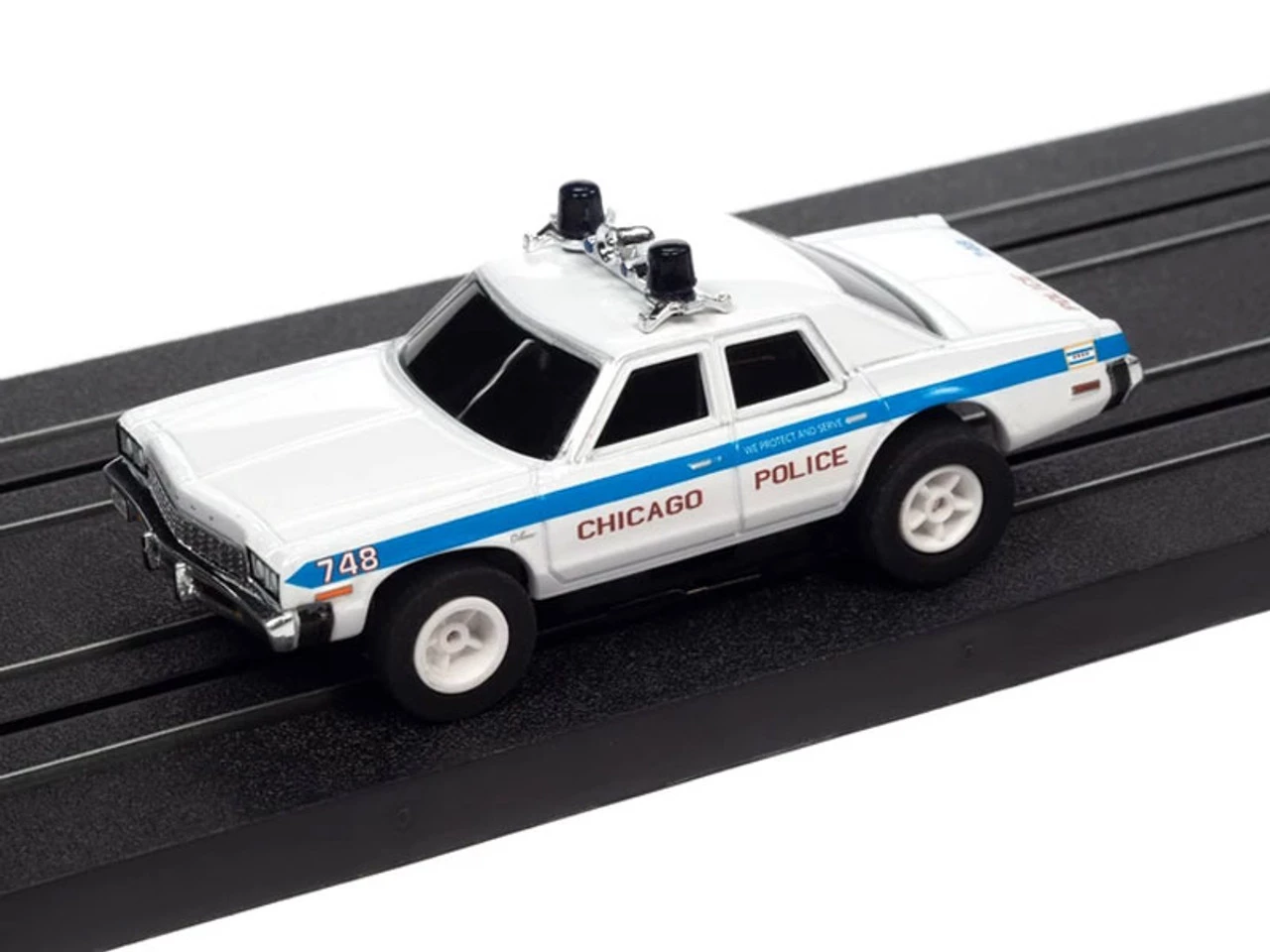 Auto World 1974 Dodge Monoco Chicago Police Blues Brothers X-Traction R36 HO Slot Car - Image 2