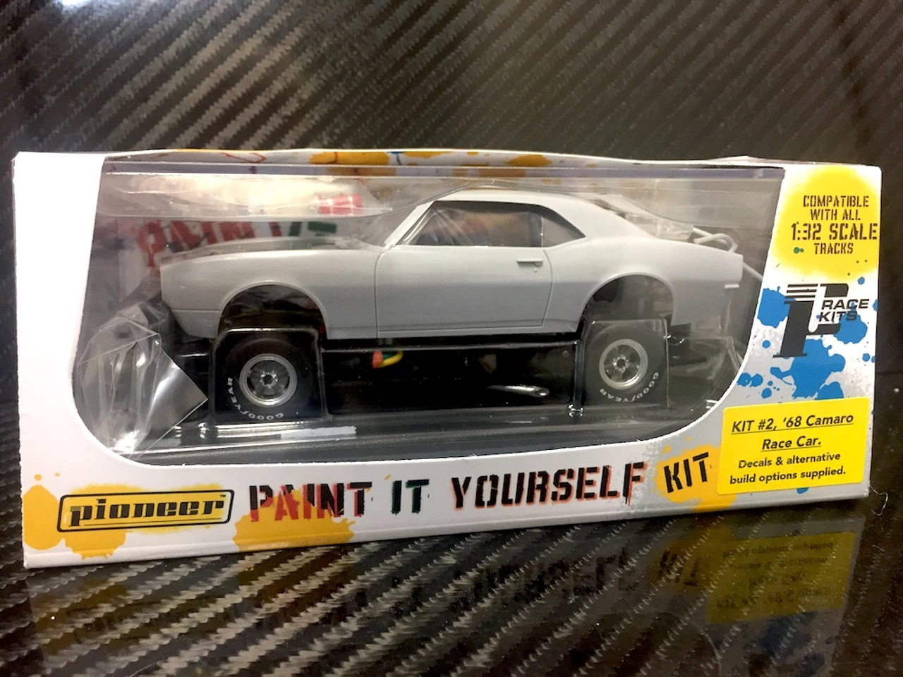 Pioneer 1968 Chevy Camaro Race Car Paint It Yourself PIY Kit 1/32 Slot Car