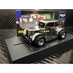 Pioneer 1934 Ford Coupe Legends Racer Silver/Chrome 1/32 Slot Car - DEALER SPECIAL