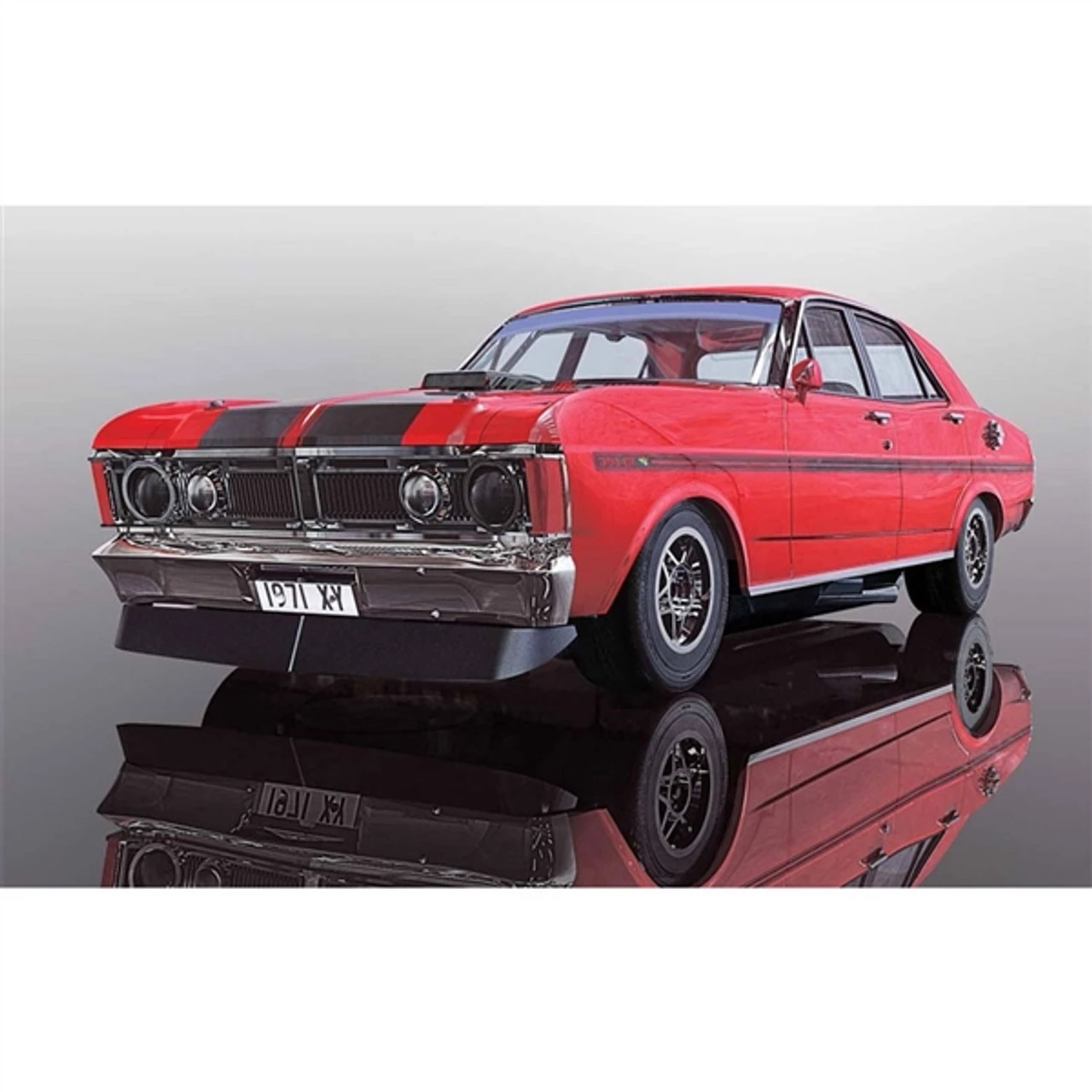 Scalextric 1970 Ford Falcon XY Candy Apple Red 1/32 Slot Car - Image 3