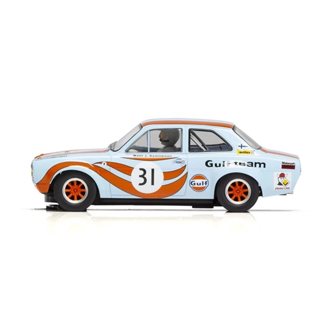 Scalextric Ford Escort Mk1 - Gulf Edition 1/32 Slot Car - Image 2